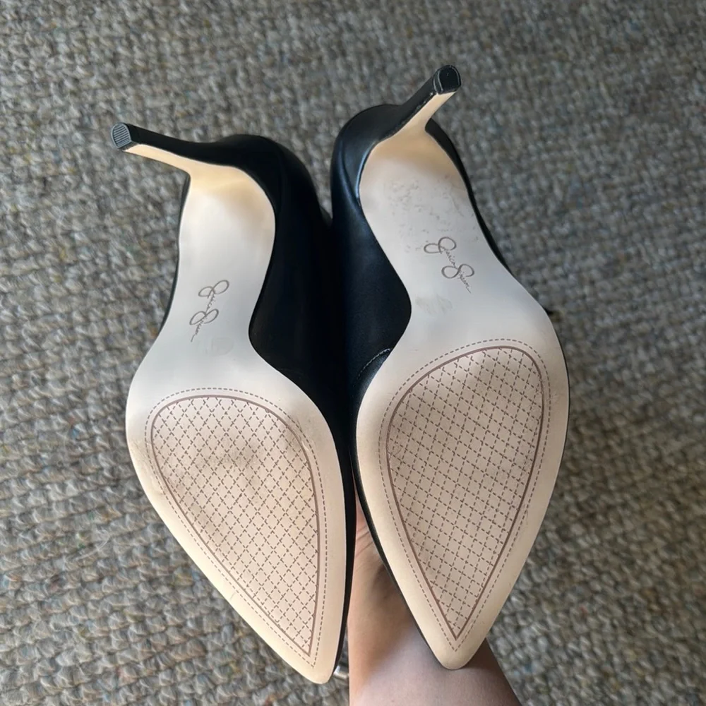 Jessica Simpson Black Studded Women's Shoes - Picture 6 of 10